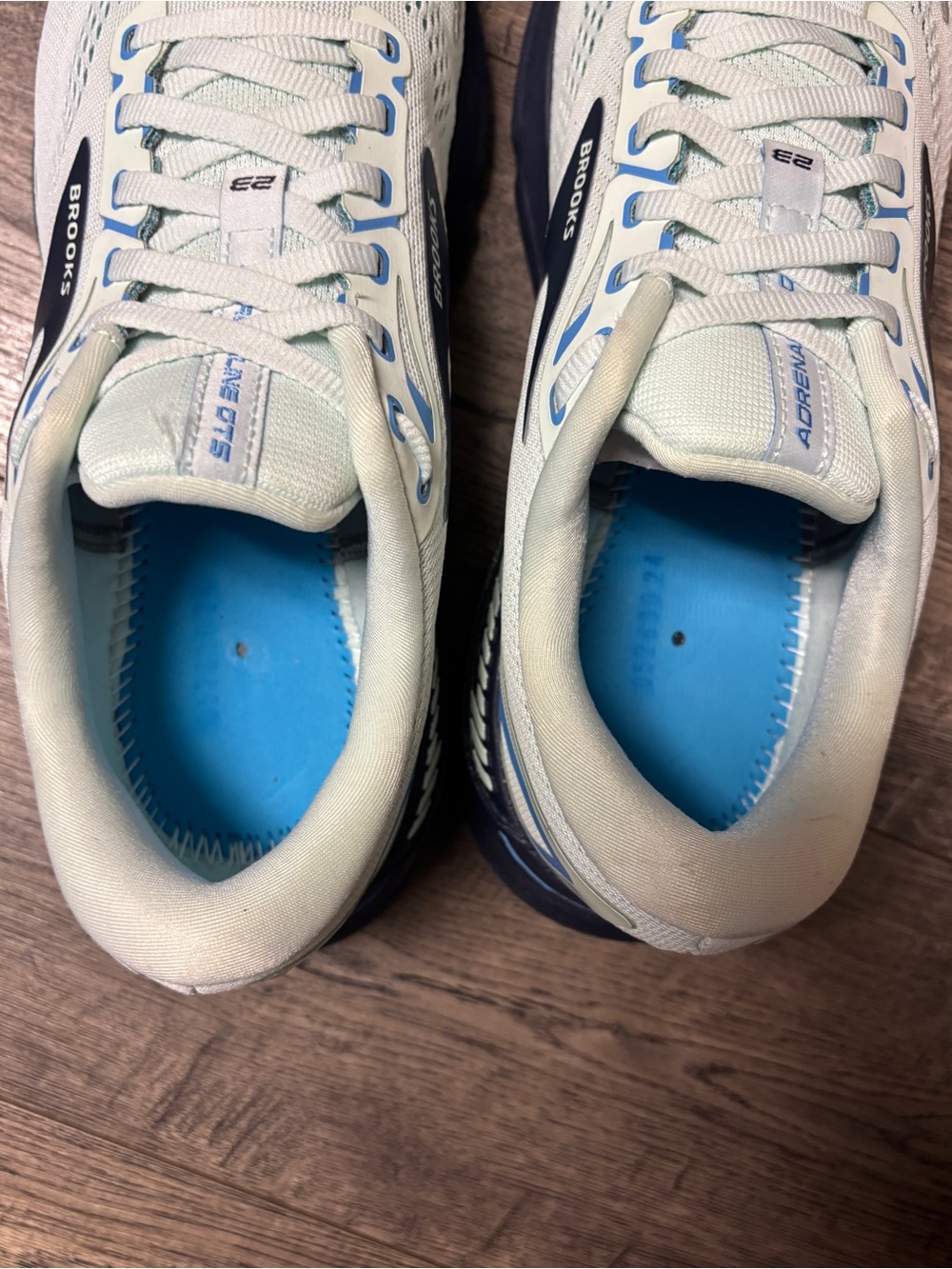 Brooks Adrenaline GTS 23 Wide Women’s Road Running Shoes 10 Wide NO INSOLES Blue - Picture 9 of 11